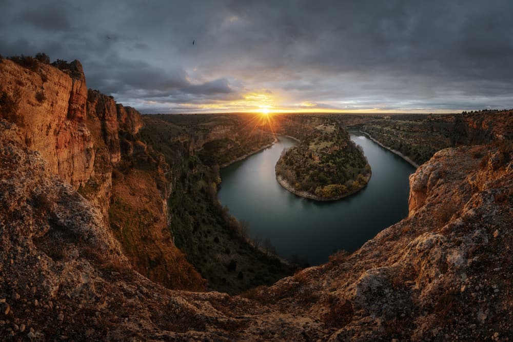 Golden Horseshoe Bend Sunset by Javier Enjuto Garcia — canvas wall art