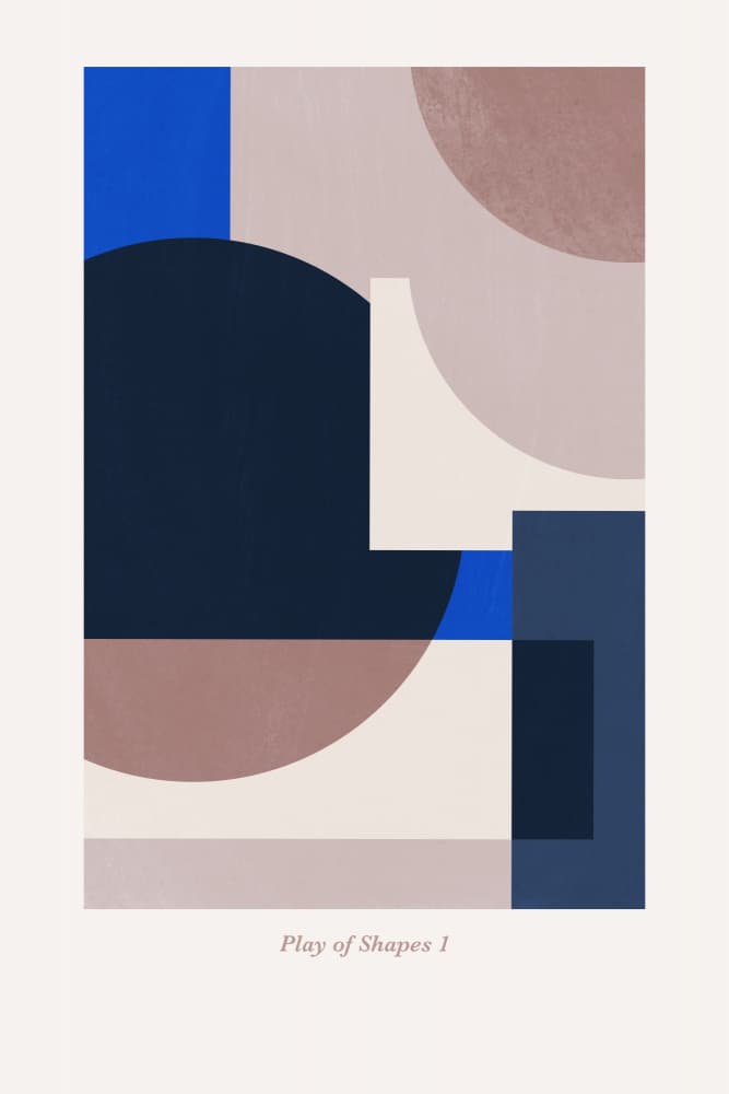 Play of Shapes 1 by Mareike Böhmer — canvas wall art