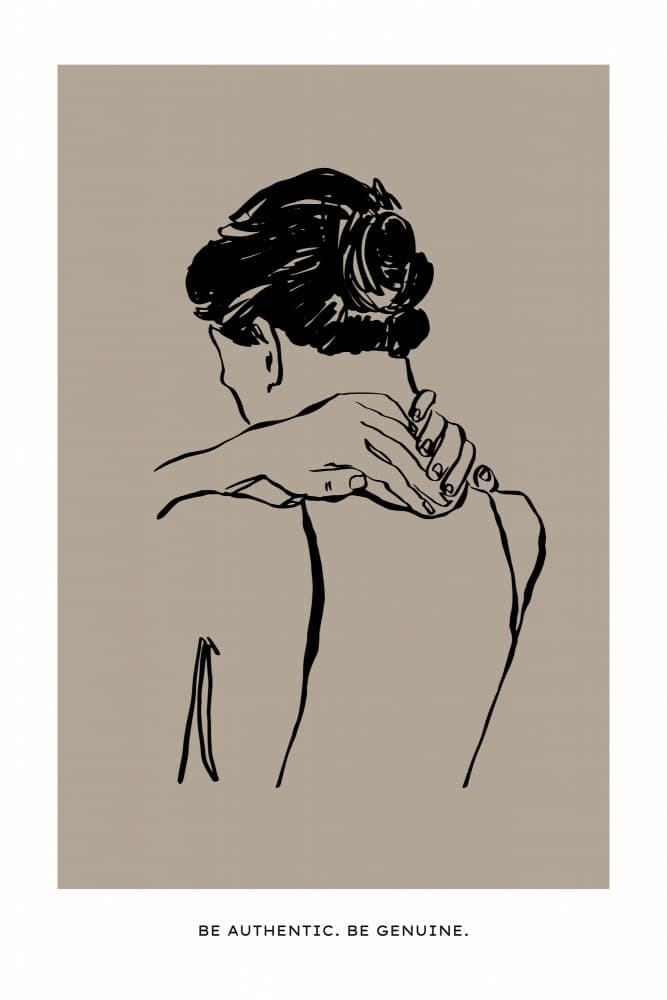 Beauthenticbegenuine by Treechild — canvas wall art