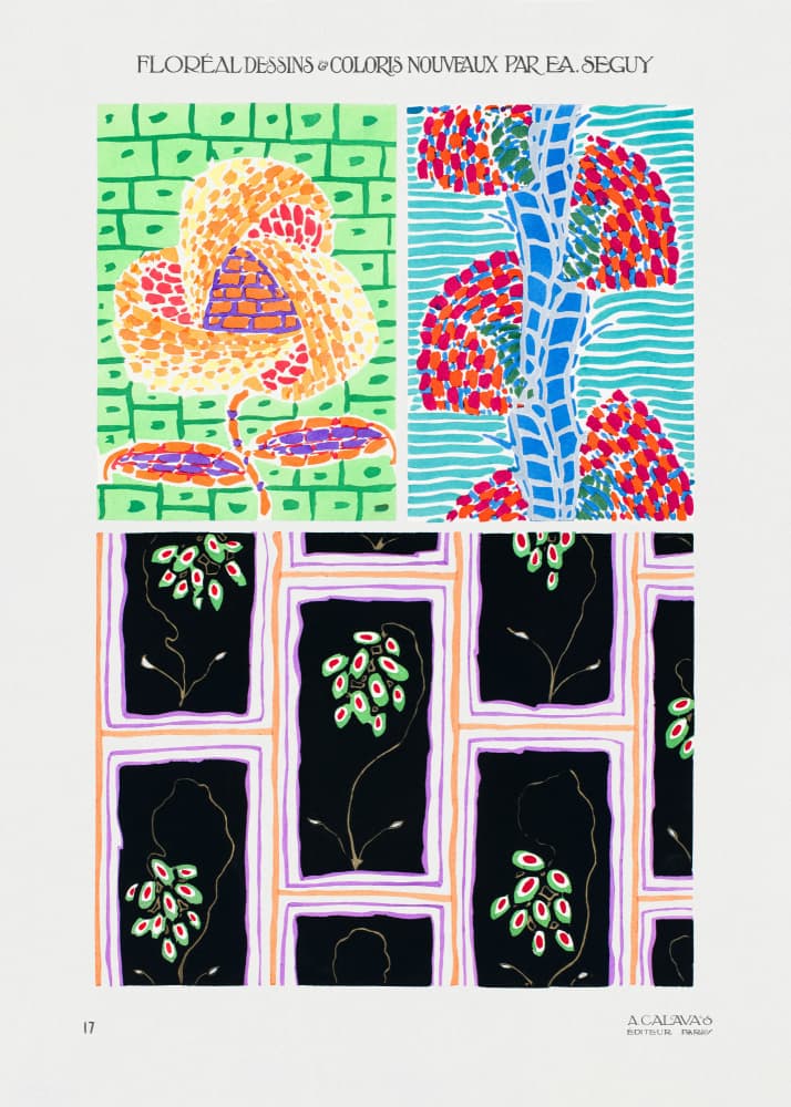 Pattern 17 by Emile Alain Seguy — canvas wall art
