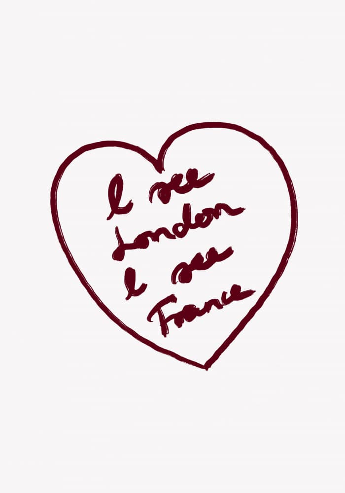 Love London France by Athene Fritsch — canvas wall art