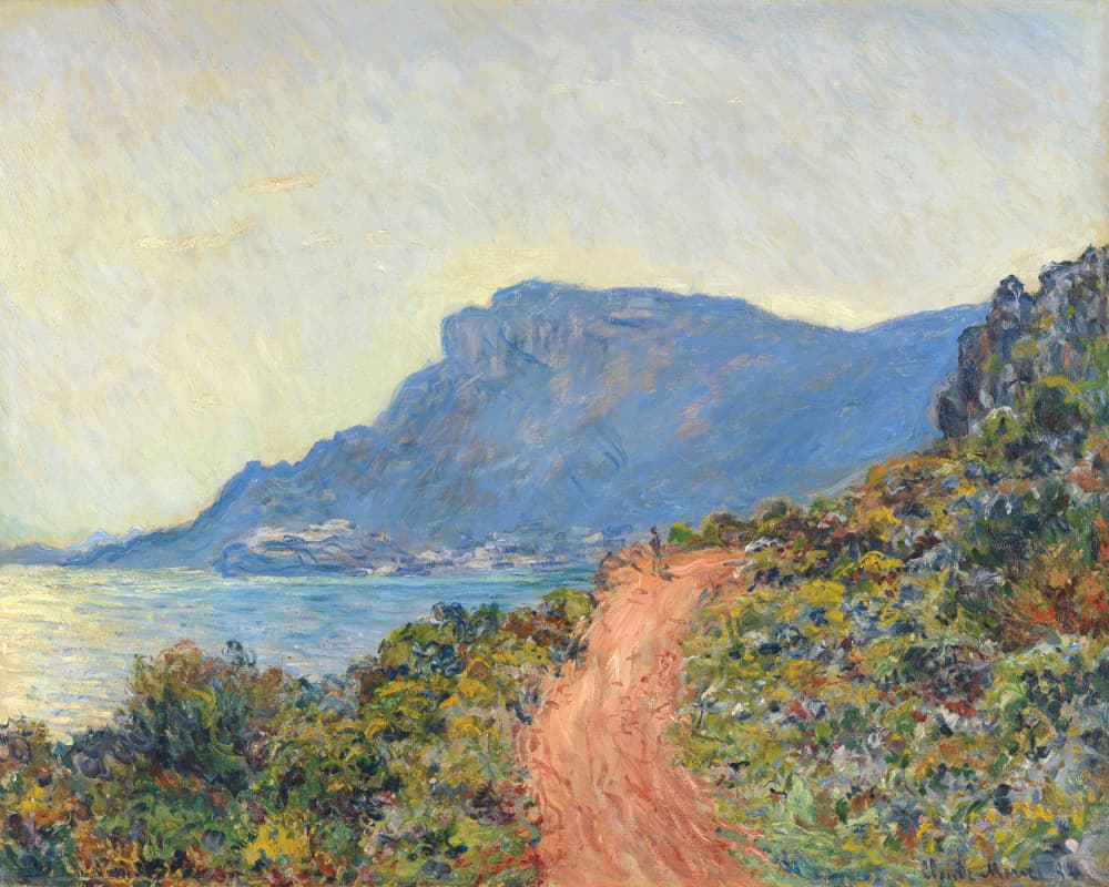 La Corniche Near Monaco (1884) By Claude Monet by Claude Monet — canvas wall art