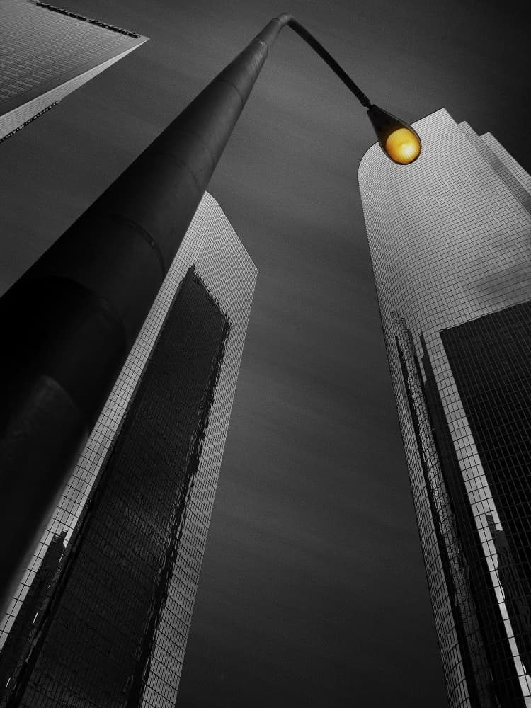 Modern City Glow by hardibudi — canvas wall art