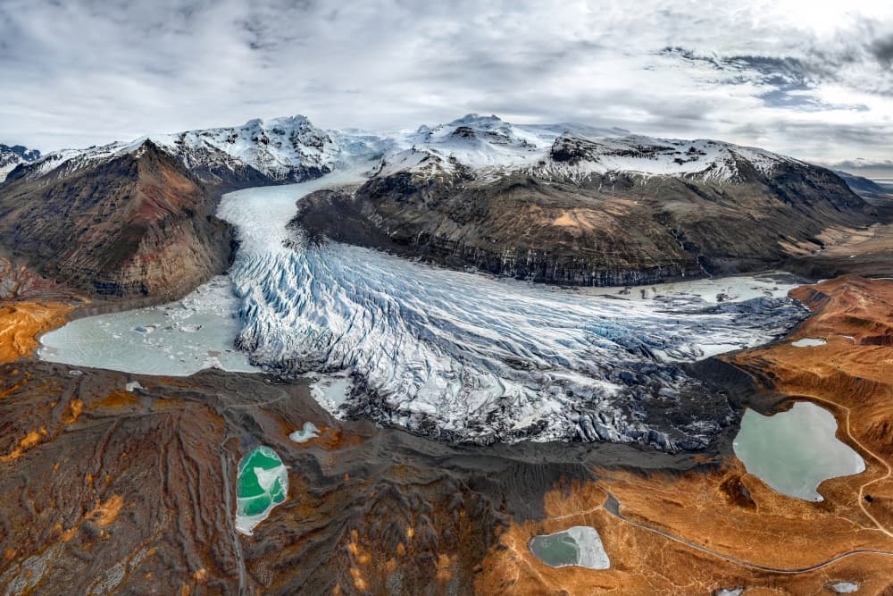 Glacial Mountain Landscape by Jacek Swiercz — canvas wall art