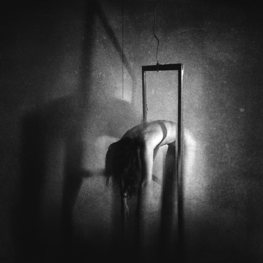 Mysterious Bowed Figure by Yaroslav Vasiliev-Apostol — canvas wall art