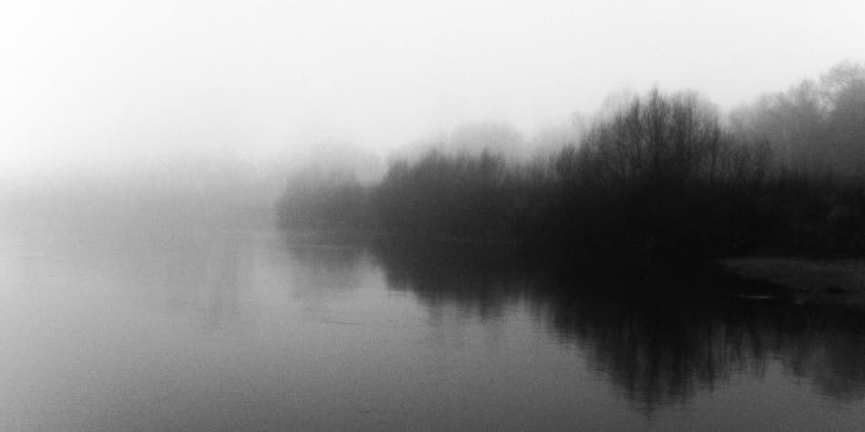Misty River Landscape by Codrin Lupei — canvas wall art