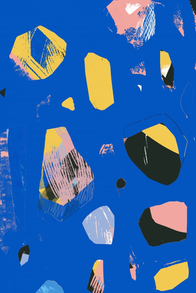 Vibrant Abstract Shapes by Jilli Darling — canvas wall art