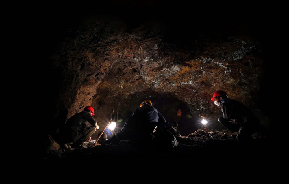 Underground Exploration Team by Marjan Taghipour — canvas wall art