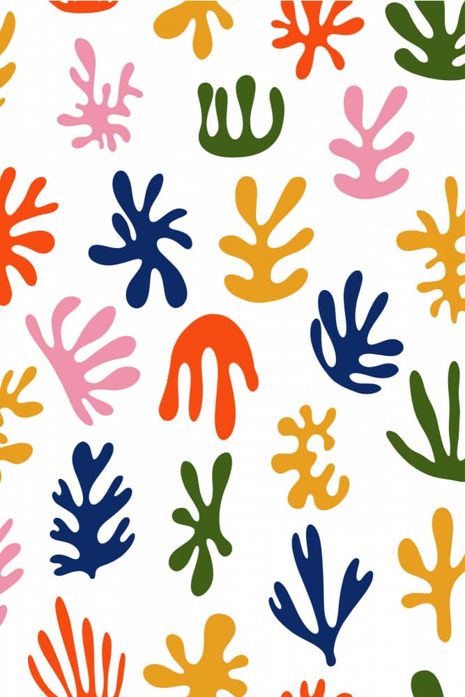 Colorful Organic Shapes by jay stanley — canvas wall art