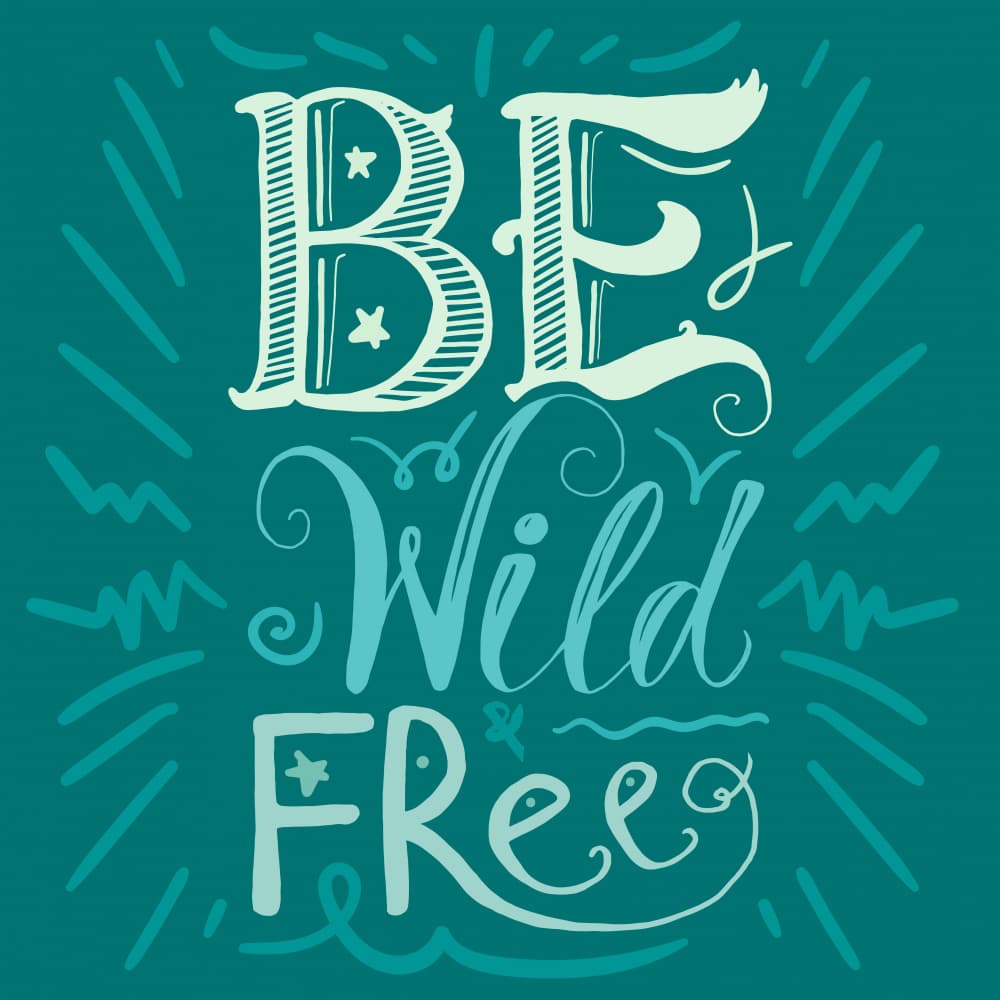 Inspirational Wild Freedom by Marika Barsrsind — canvas wall art