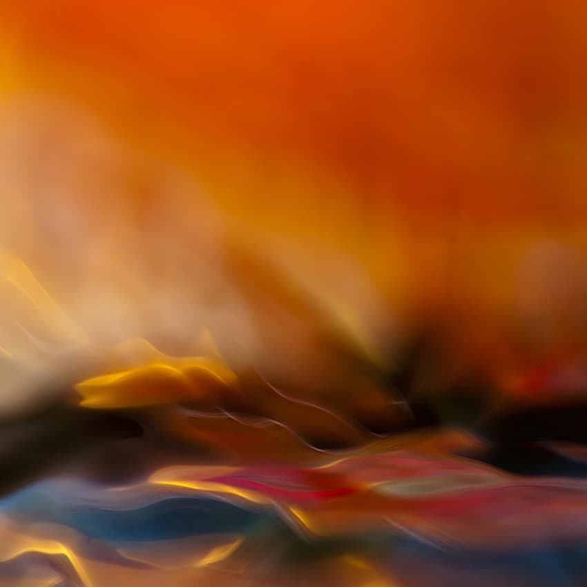 Fluid Sunset Hues by Willy Marthinussen — canvas wall art
