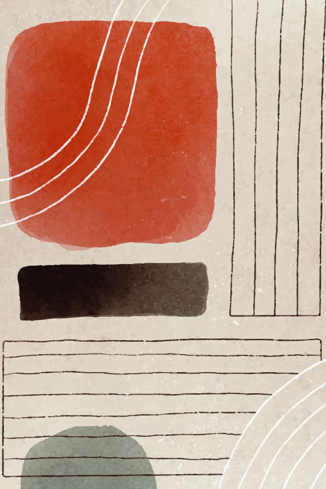 Modern Abstract Shapes by jay stanley — canvas wall art
