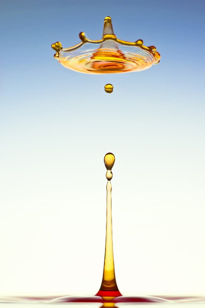 Amber Liquid Crown by Veli Aydogdu — canvas wall art