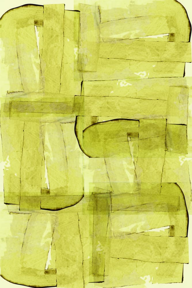 Fluid Green Abstract by cartissi — canvas wall art