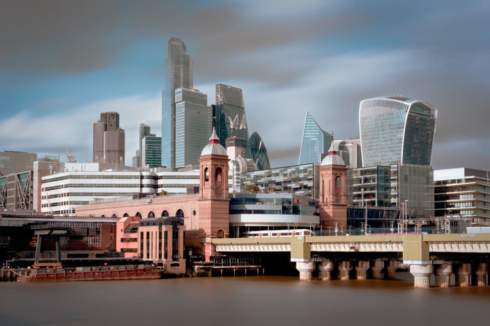 London Thames Cityscape by Luigi Greco — canvas wall art