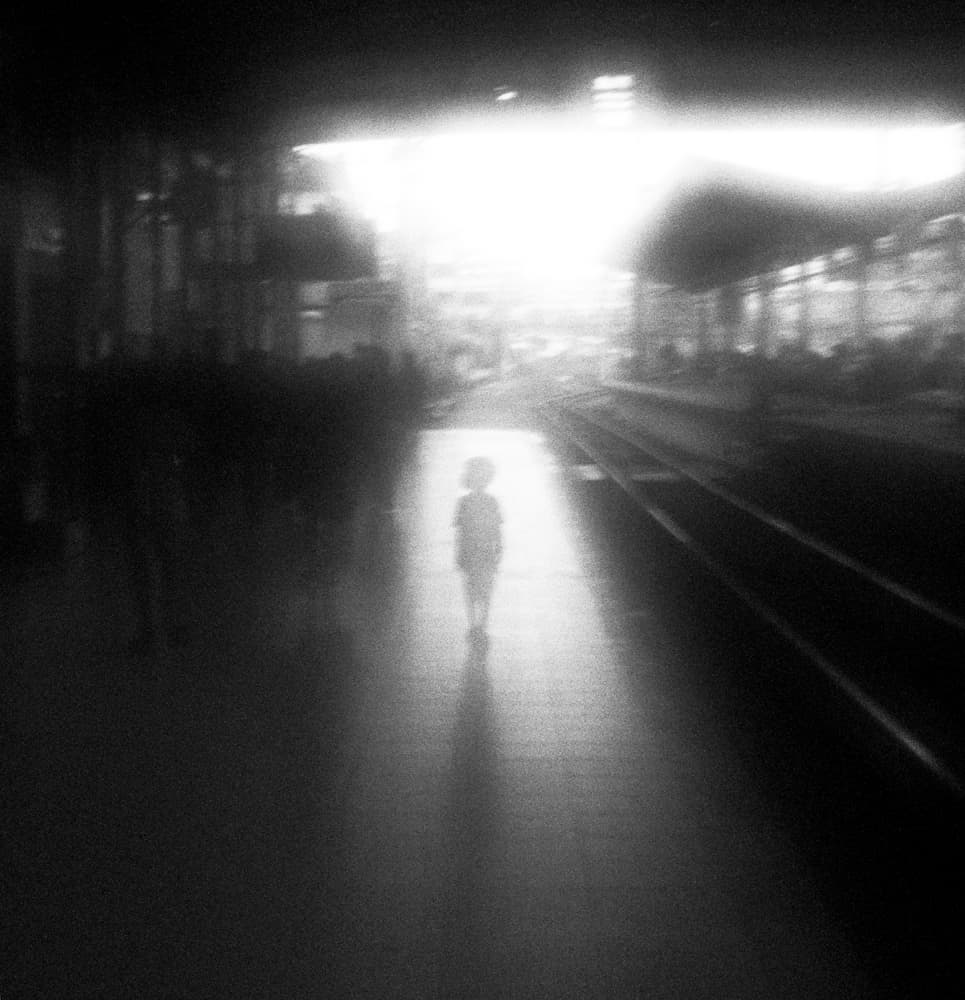Child in Station Light by Hengki Lee — canvas wall art