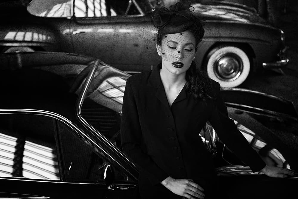Noir Classic Beauty by Anthony Skip — canvas wall art