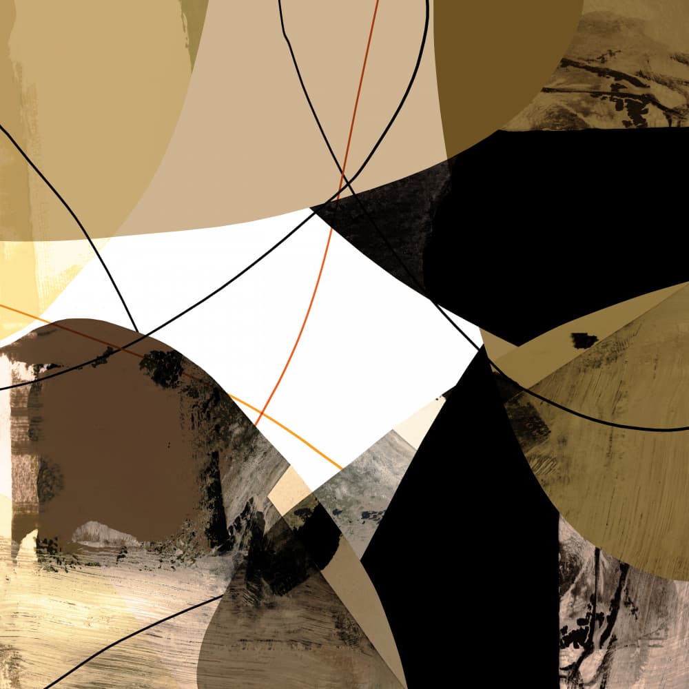 Neutral Abstract Layers by cartissi — canvas wall art