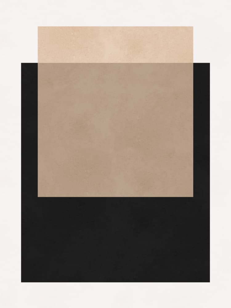 Earthy Geometric Abstraction by Vitor Costa — canvas wall art