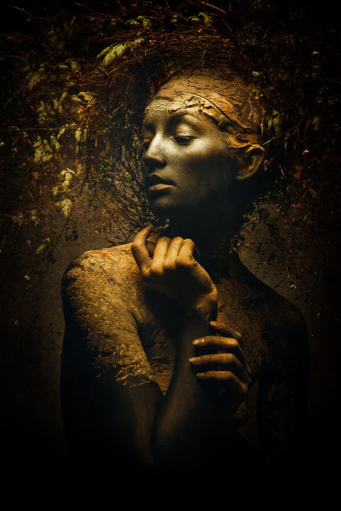 Forest Goddess Portrait by Siegart — canvas wall art