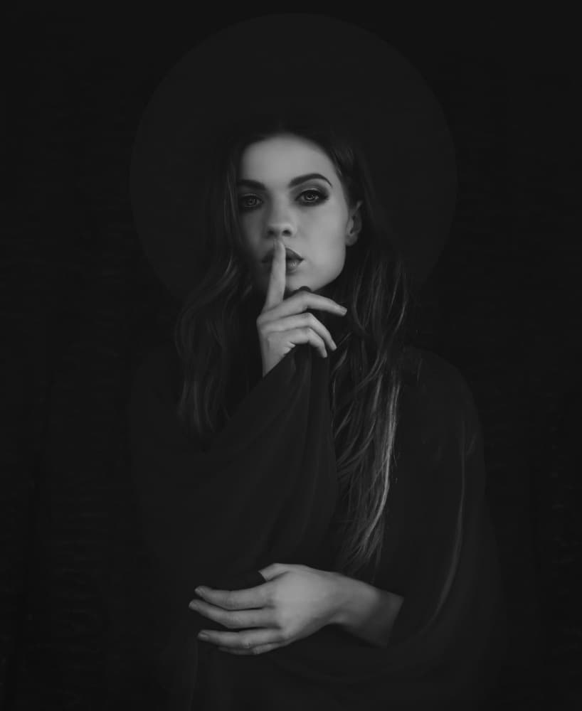 Enigmatic Woman's Secret by Sandra Ulfig ARPS — canvas wall art