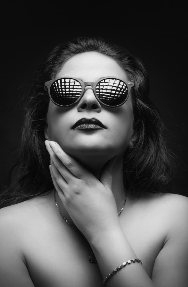 Mysterious Woman With Sunglasses by Glamour Studio — canvas wall art