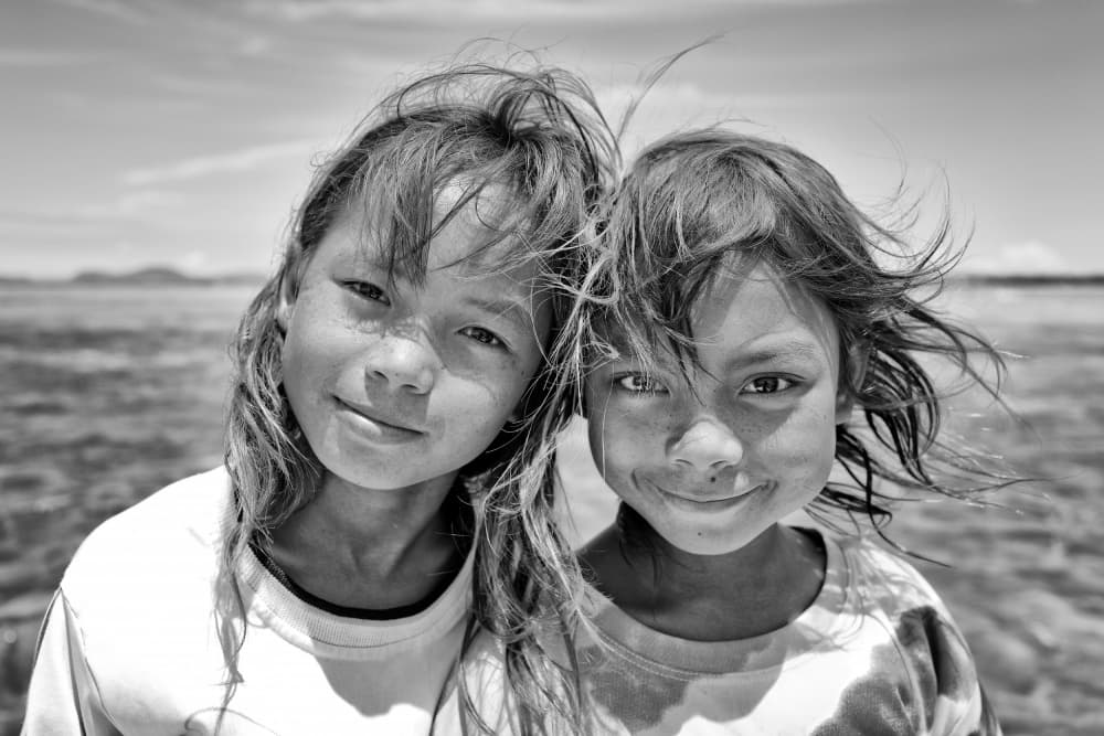 Joyful Island Children by Kieron Long — canvas wall art