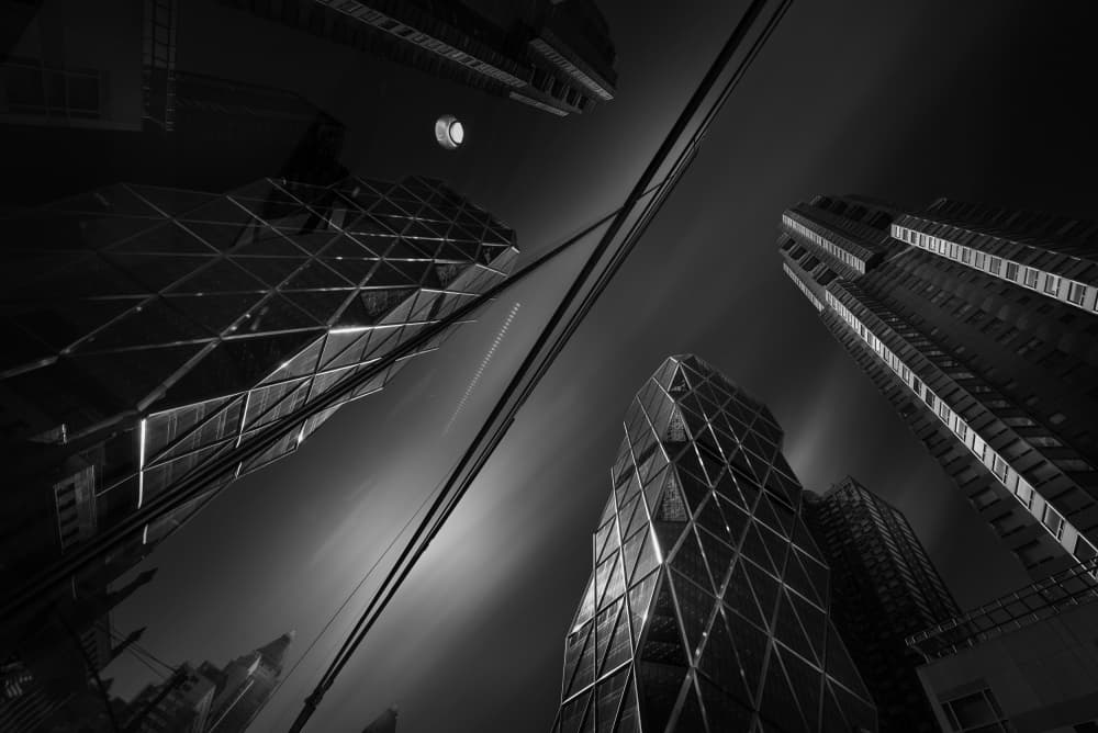 Modern City Night by Yoshihiko Wada — canvas wall art