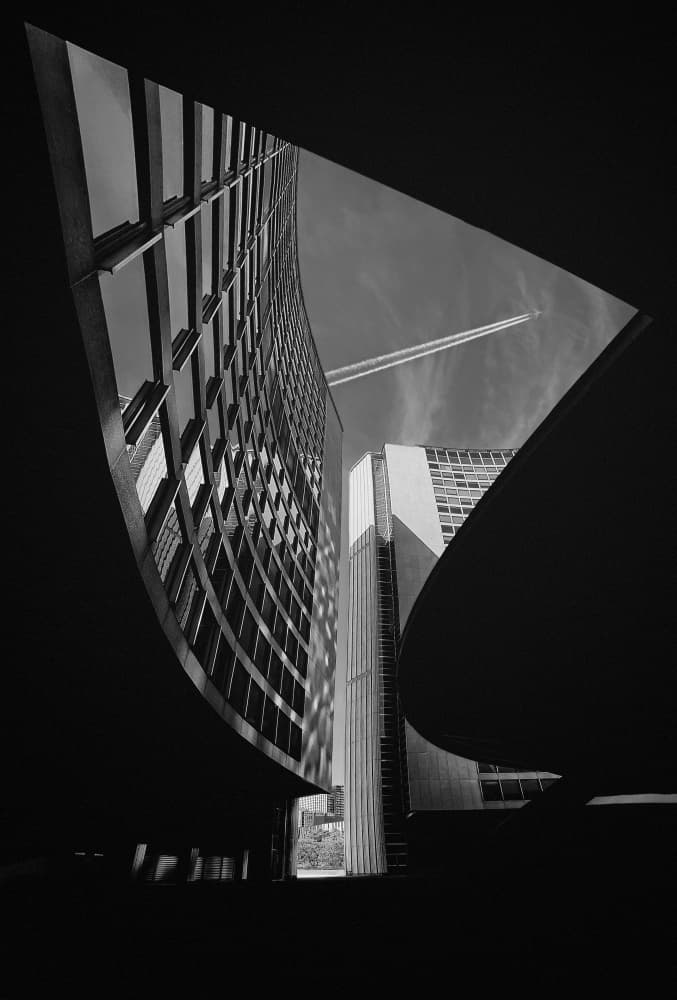 Dynamic City Architecture by Molly Fu APA — canvas wall art