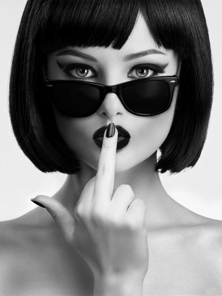 Chic Bob Silence by David Drake — canvas wall art