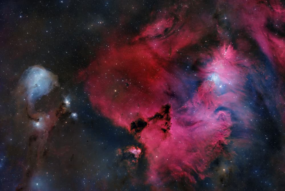 Vibrant Cosmic Nebula by Vikas Chander — canvas wall art