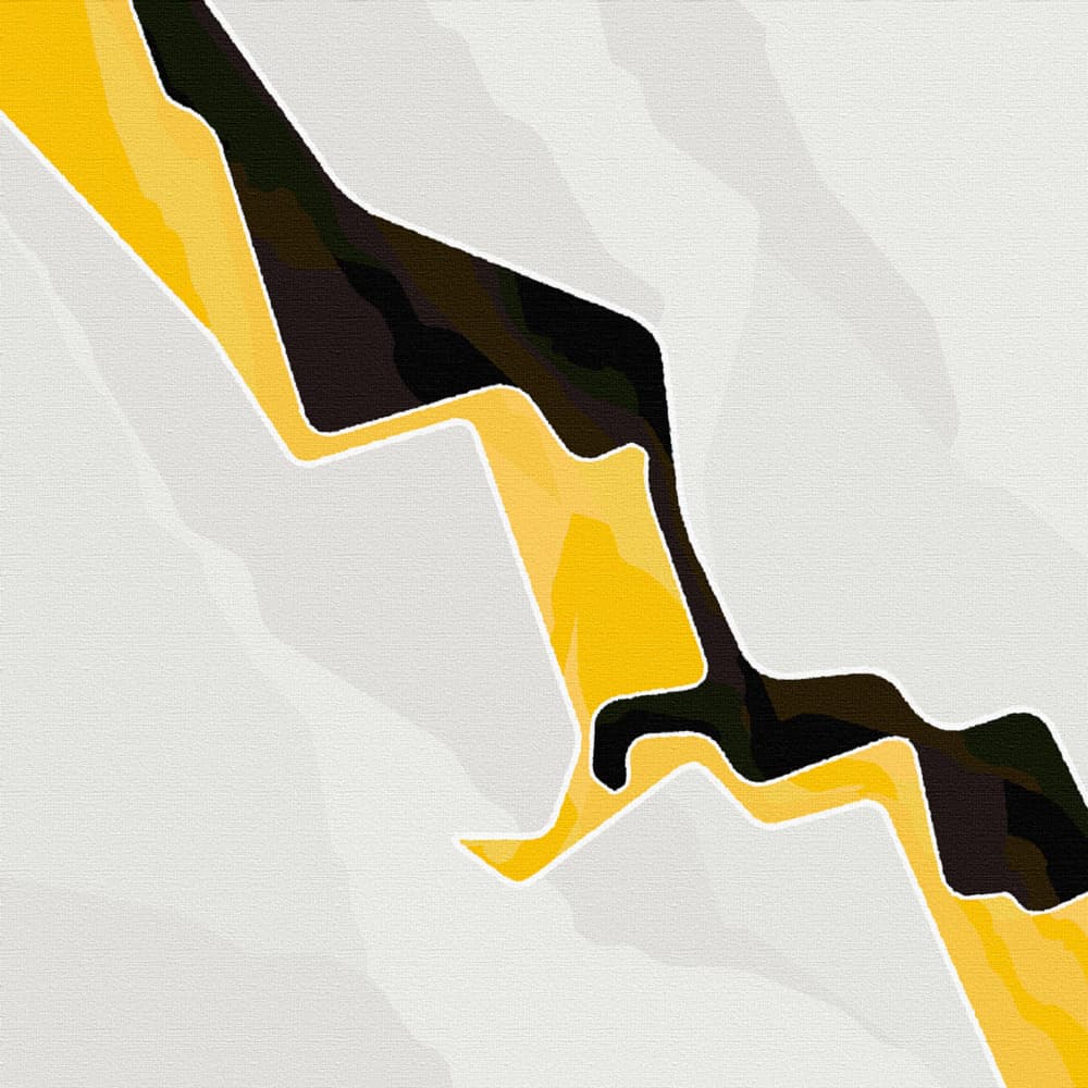 Dynamic Gold Flow by Rafa Mateo — canvas wall art