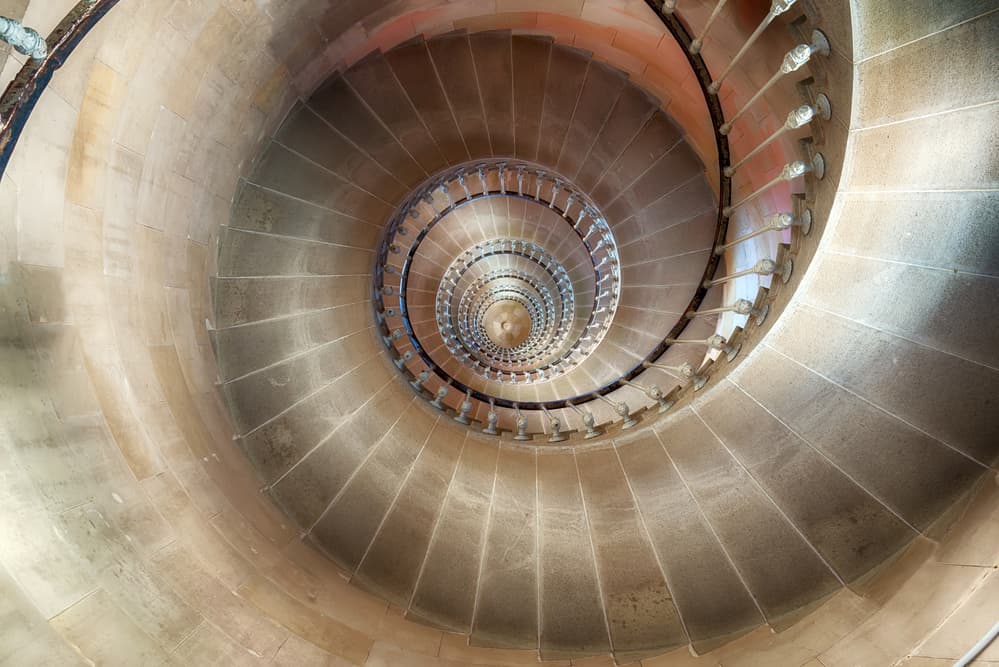 Historic Spiral Staircase by Thomas LENNE — canvas wall art