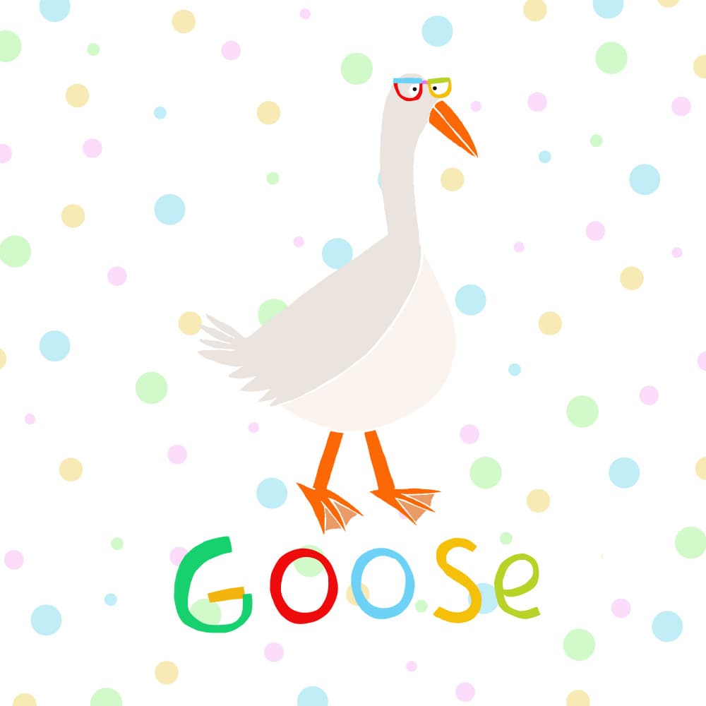 Goose With Glasses by Carla Daly — canvas wall art