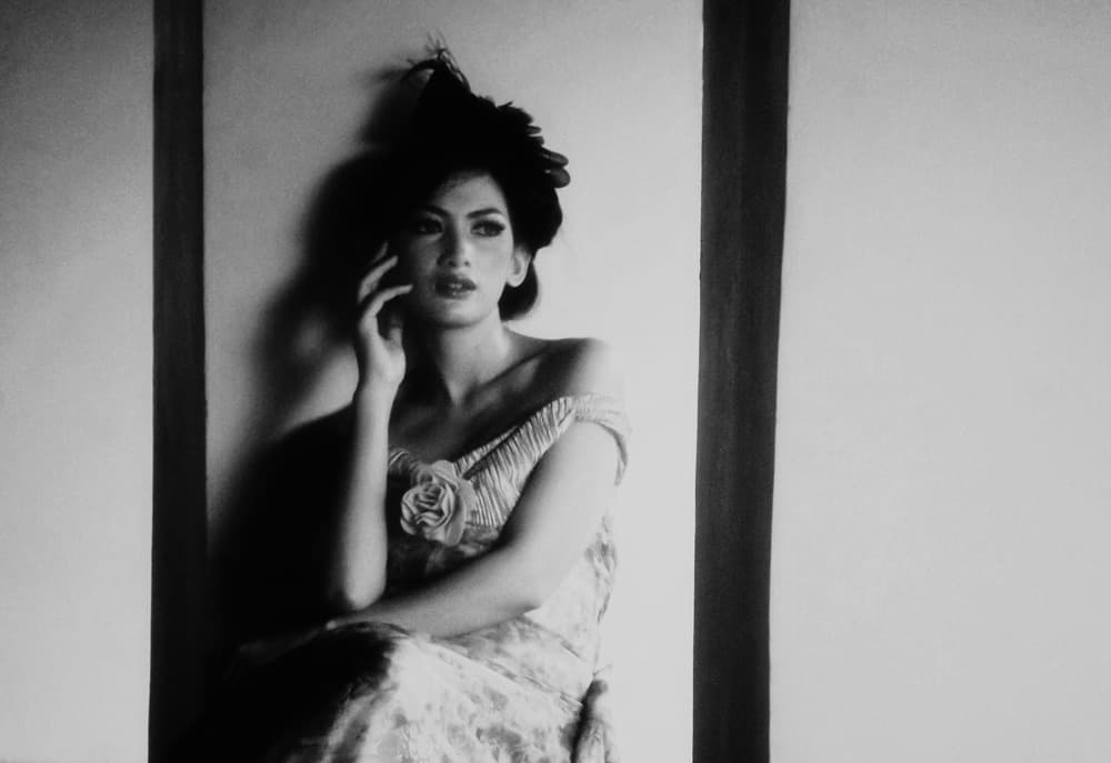 Timeless Beauty Gaze by Kahar Lagaa — canvas wall art
