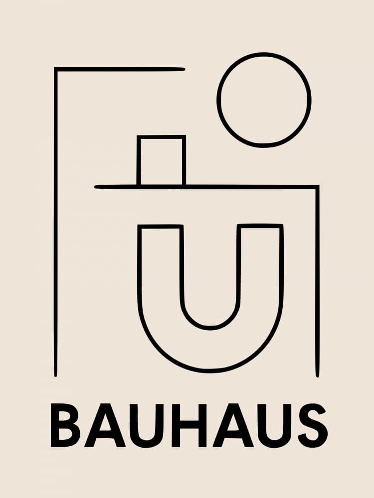 Bauhaus Minimalist Graphic by Little Dean — canvas wall art