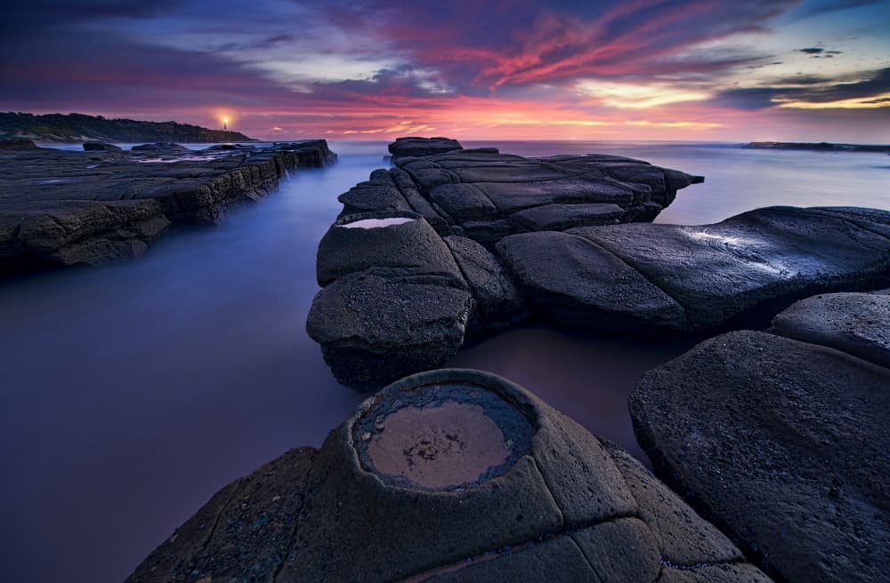Dramatic Coastal Sunset by Yan Zhang — canvas wall art