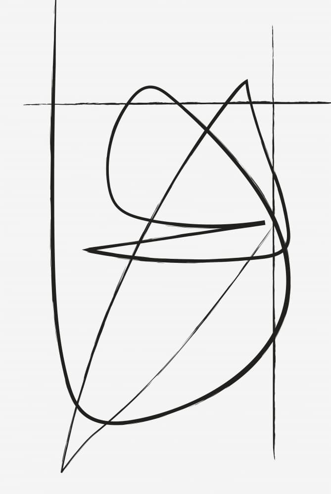Dynamic Abstract Lines by Oju Design — canvas wall art