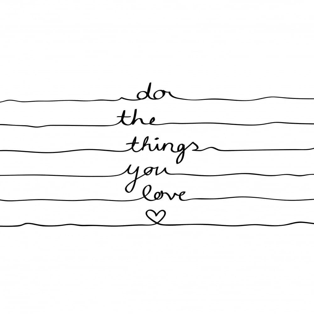 Do the Things You Love by Mareike Böhmer — canvas wall art