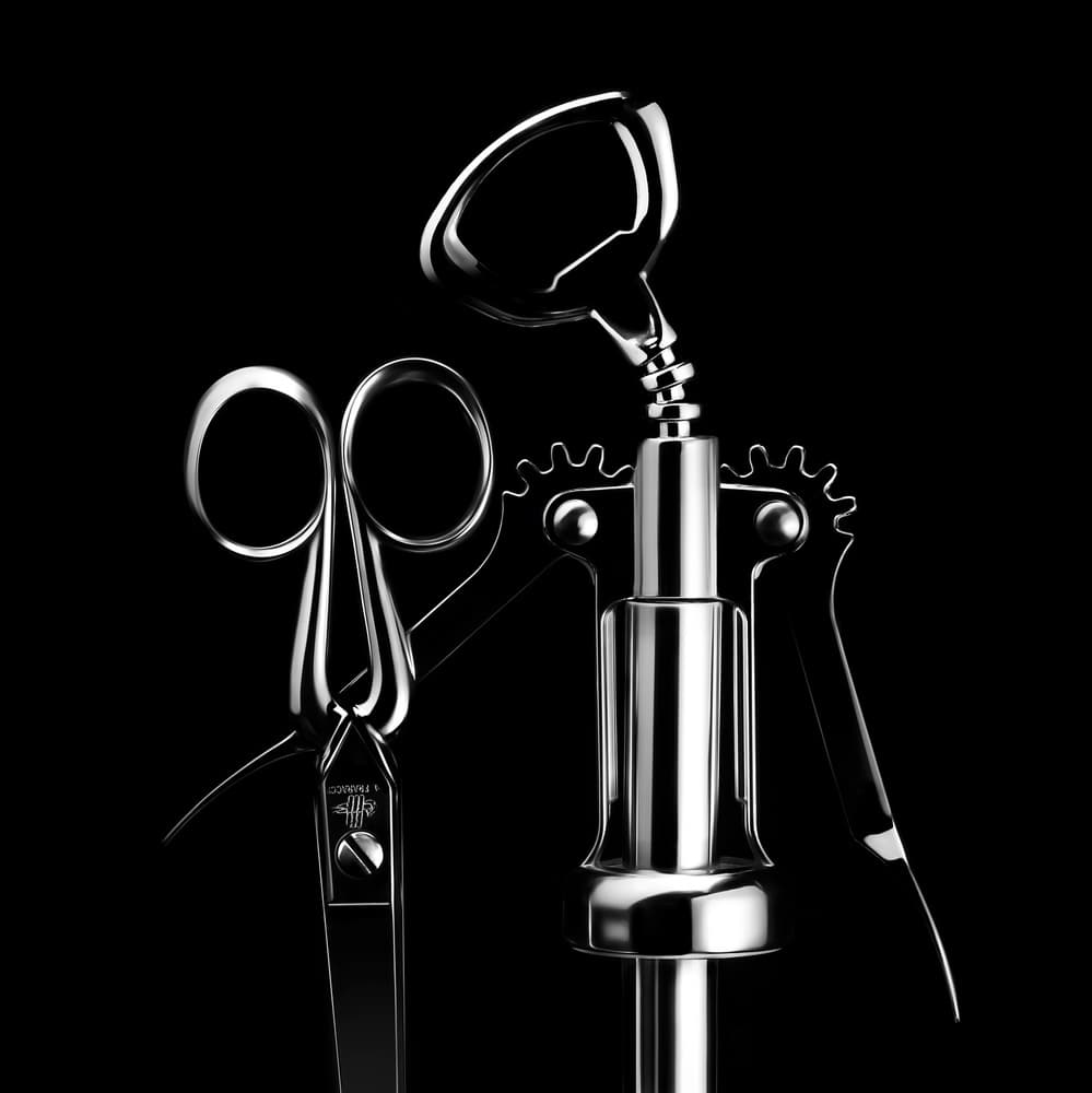 Reflective Kitchen Tools by Rico Cavallo — canvas wall art