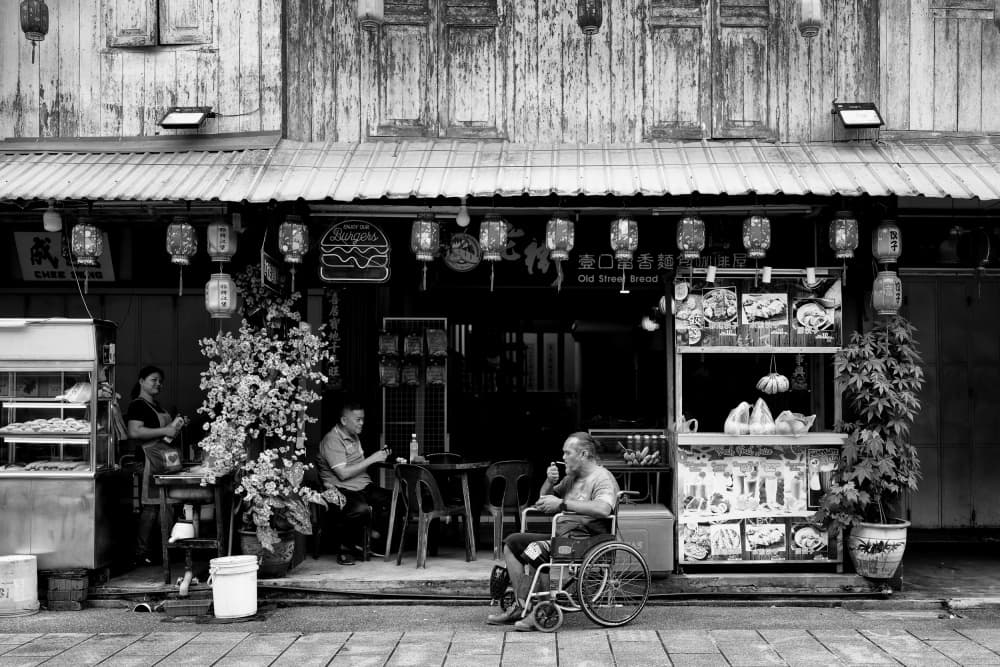 Old Street Shop by Kieron Long — canvas wall art