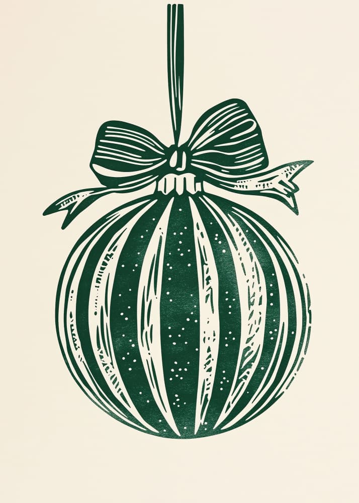 Vintage Green Ornament by Pictufy Studio IV — canvas wall art