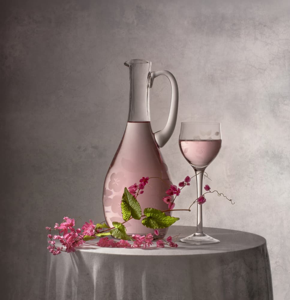Elegant Pink Still Life by Margareth Perfoncio — canvas wall art