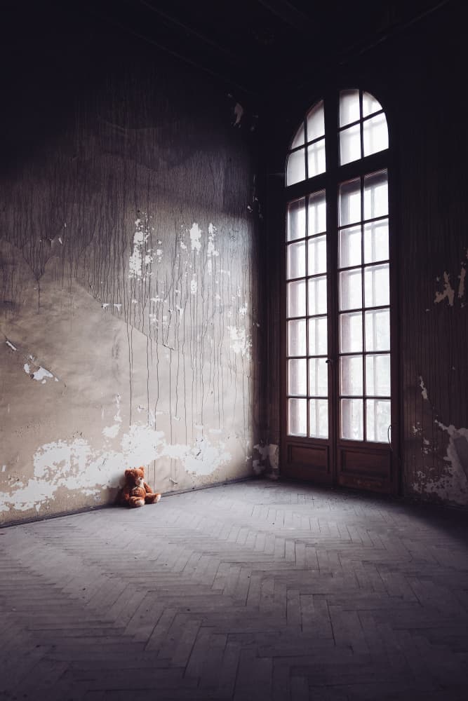 Forgotten Bear Window by Sebastian Prioteasa — canvas wall art