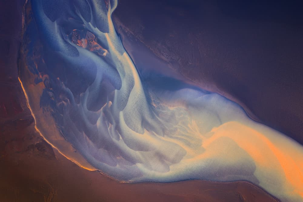 Abstract River Patterns by Yun Gong — canvas wall art