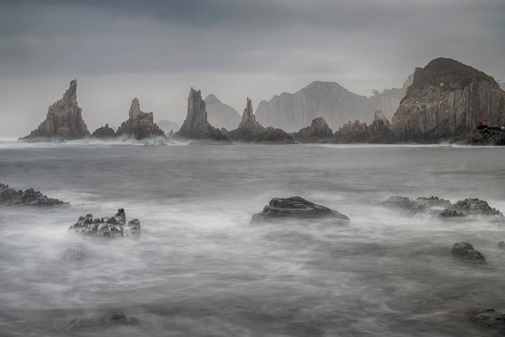 Dramatic Sea Stacks by TONY GORAN — canvas wall art