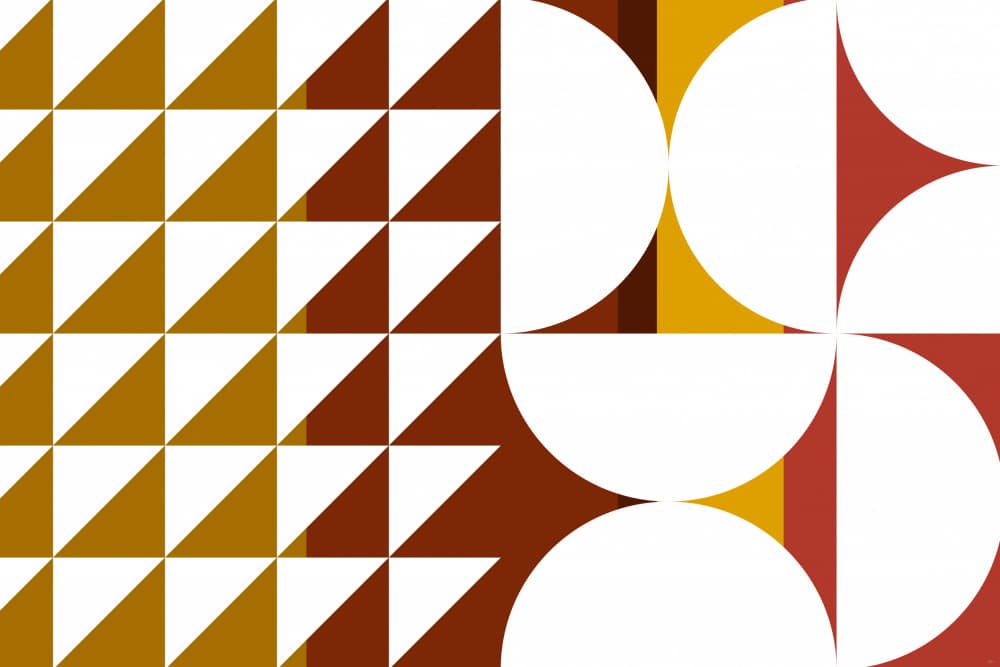 Geometric Earth Tones by Sue Skellern — canvas wall art