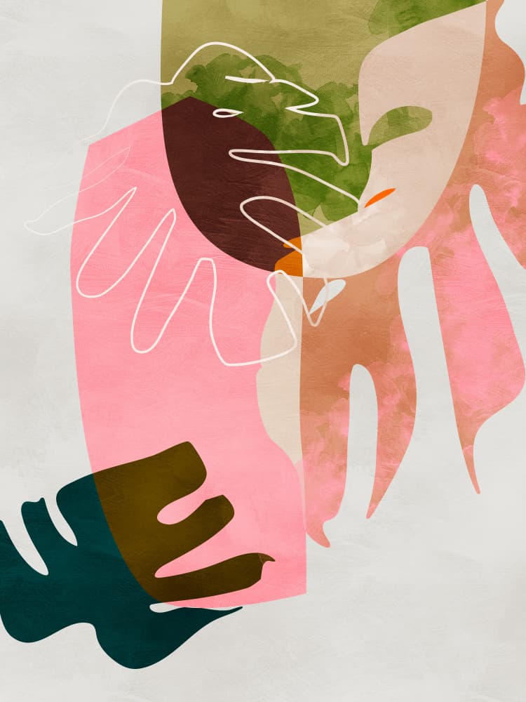 Leaves cut out by Ana Rut Bre — canvas wall art