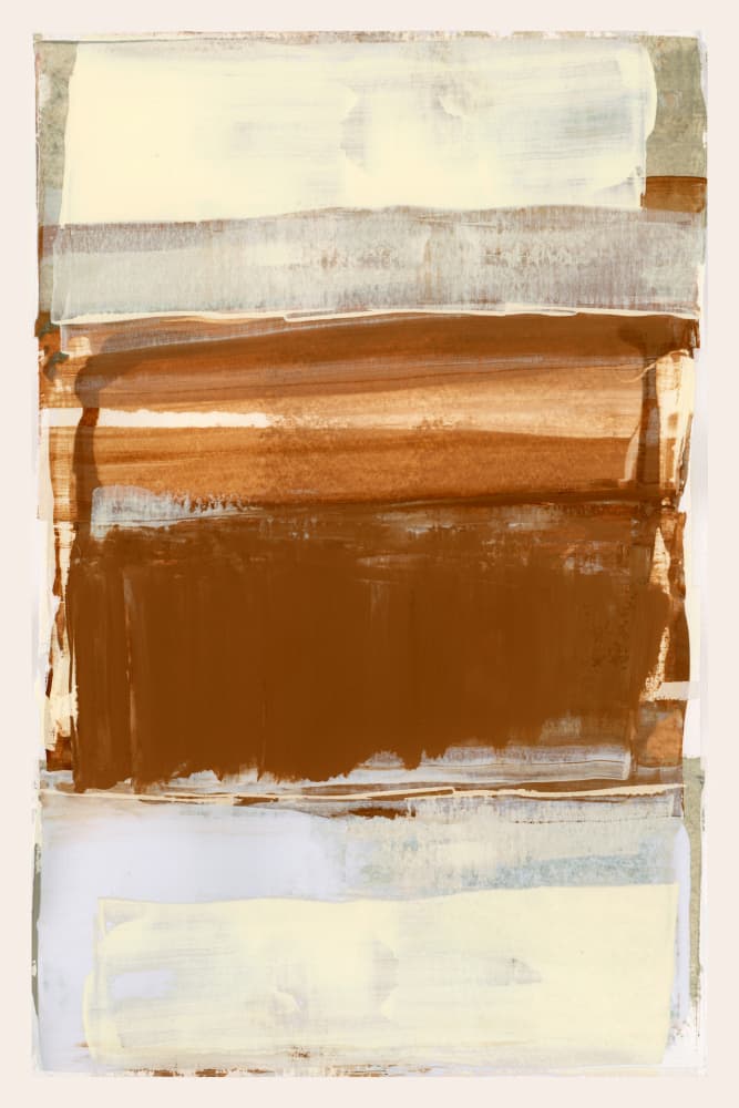 Earthy Abstract Layers by cartissi — canvas wall art