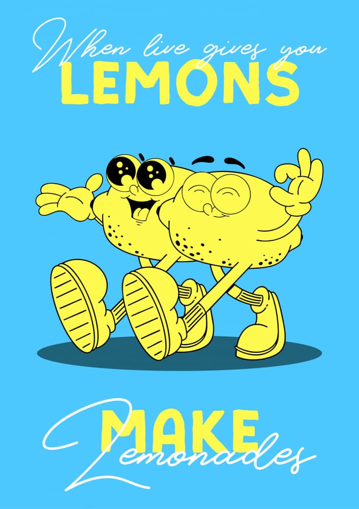 Lemons Make Lemonade by Alina Shulhouskaya — canvas wall art